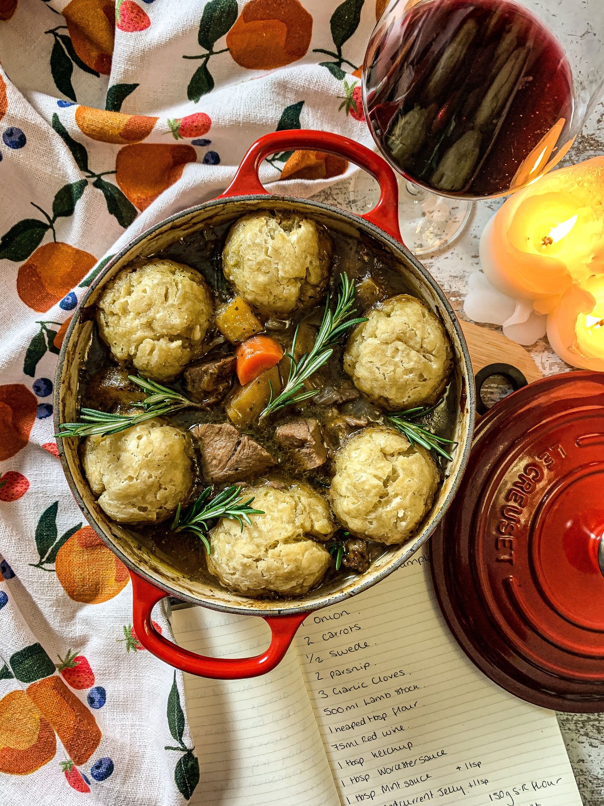 Lamb Stew and Dumplings