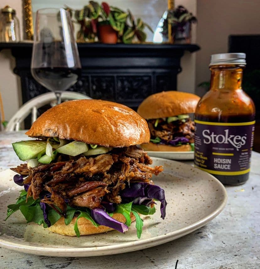 Shredded Crispy Hoisin Duck Burger