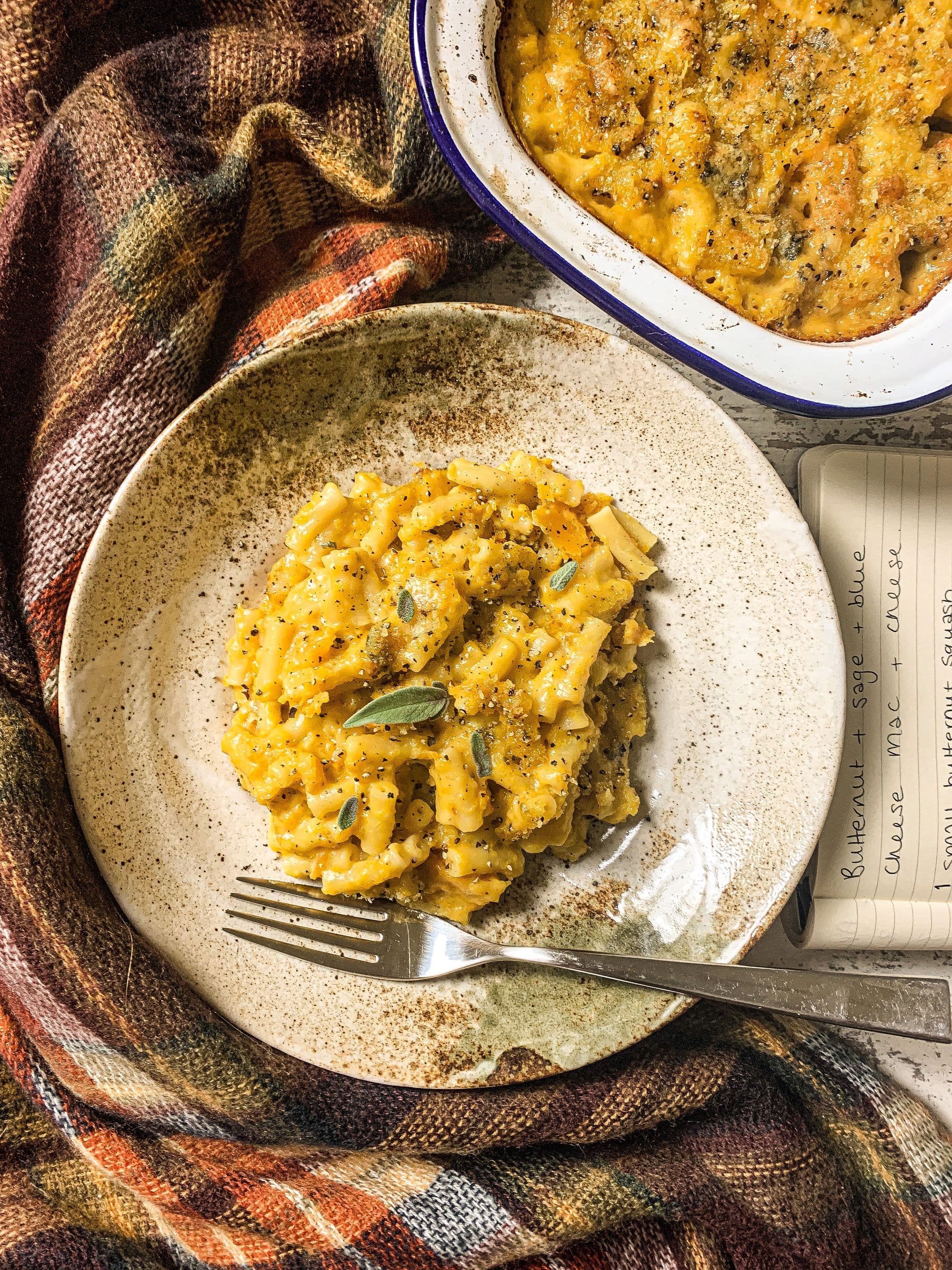 Butternut Squash, Sage, and Blue Cheese Macaroni Cheese