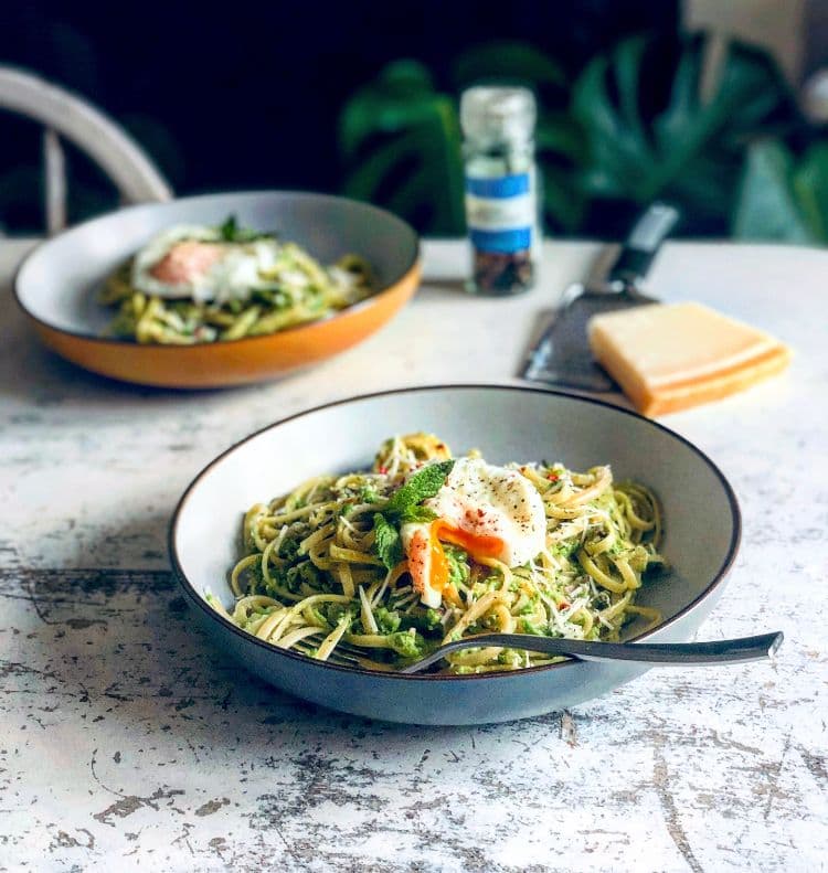 Summer Pea and Mint Spaghetti